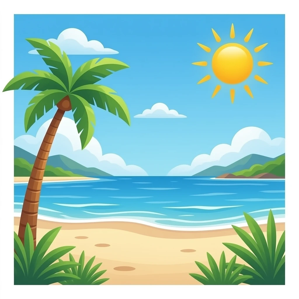 Beach emoji