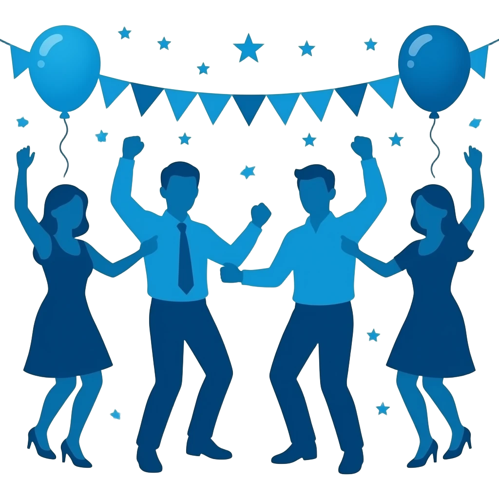 BLUE PARTY emoji