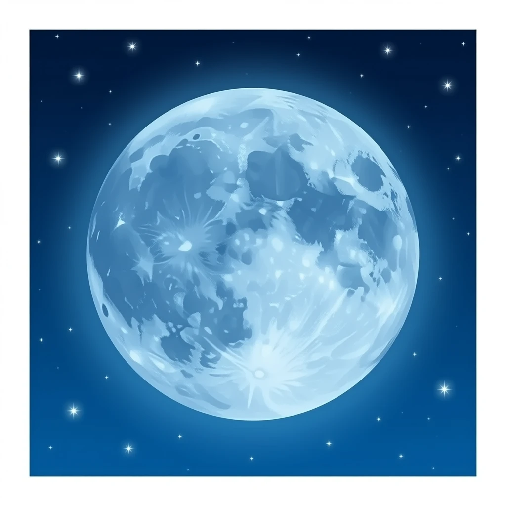 Blue moon emoji