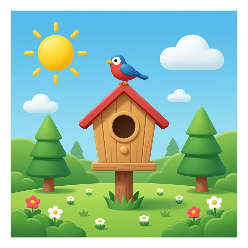 Birdhouse emoji