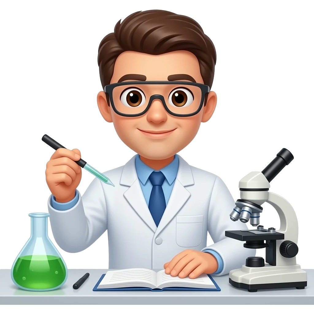 実験している様子 emoji