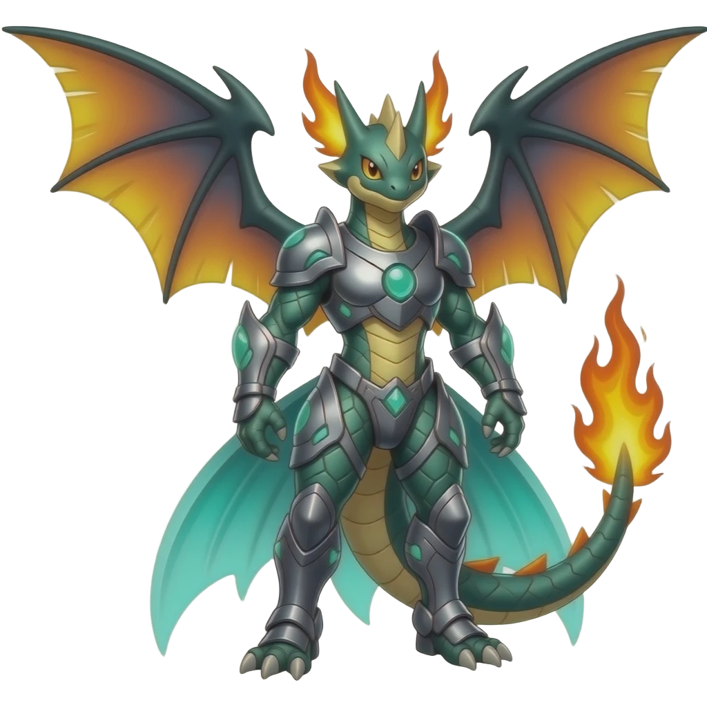 Salandit-Salamence-Larvitar-Axew-Milotic-Fakemon-hybrid emoji
