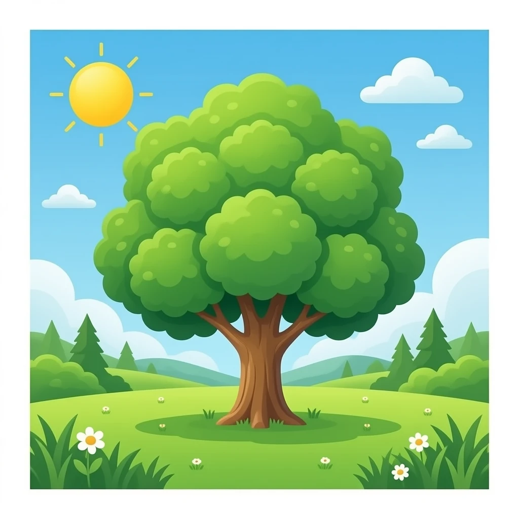 arbol verano emoji