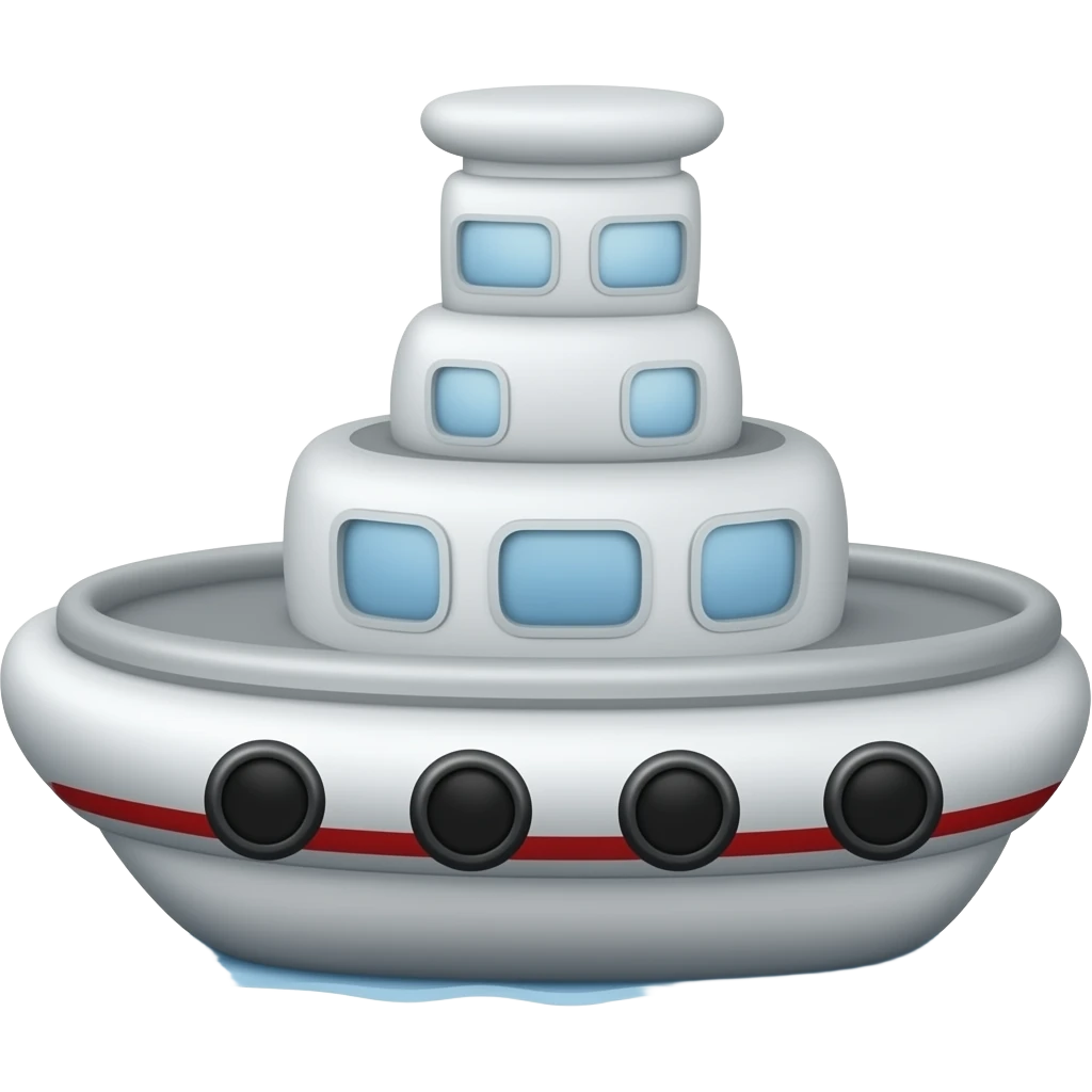 Inflatable ship emoji