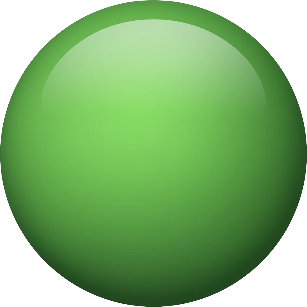 Green ball emoji