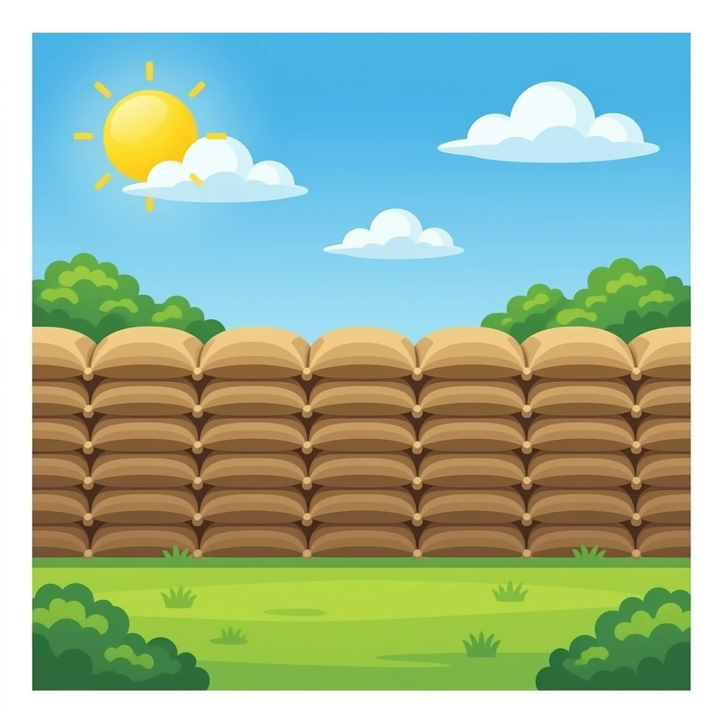 Sandbag Wall emoji
