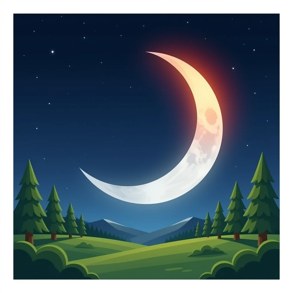 Moon eclipses red sun emoji