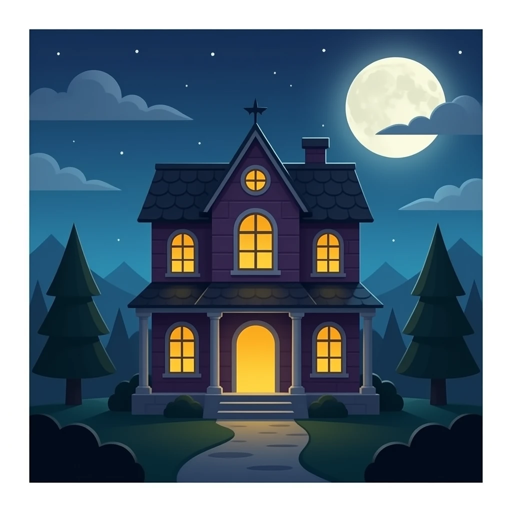 vampire house emoji
