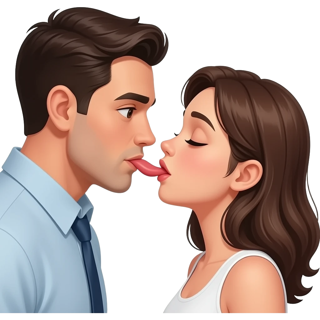 girl oral sex with men emoji