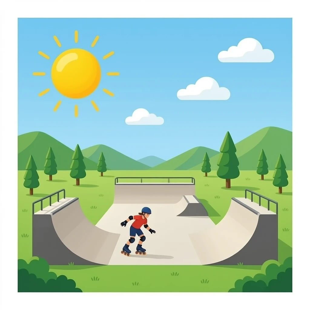 skate park for roller bladers emoji