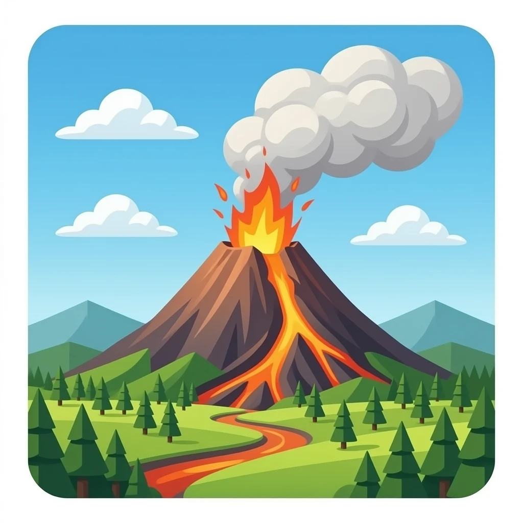 volcano emoji