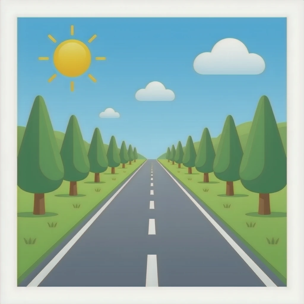 hd road without side scenes emoji