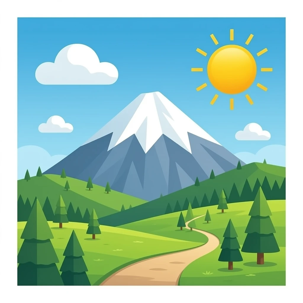 mountain peak emoji