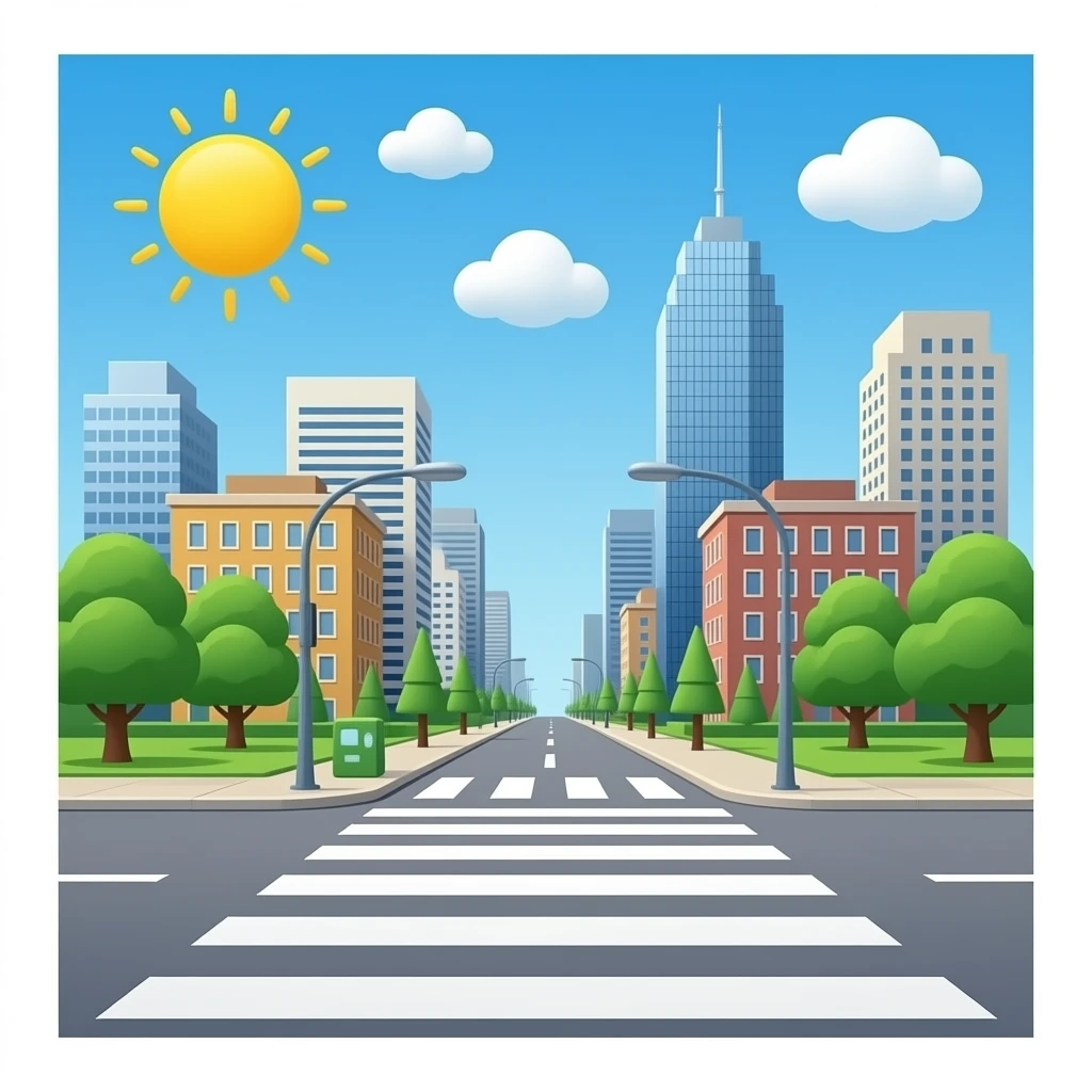Crosswalk emoji