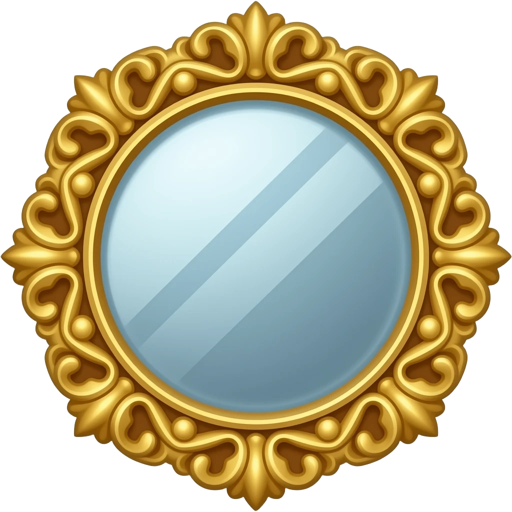 fancy mirror emoji