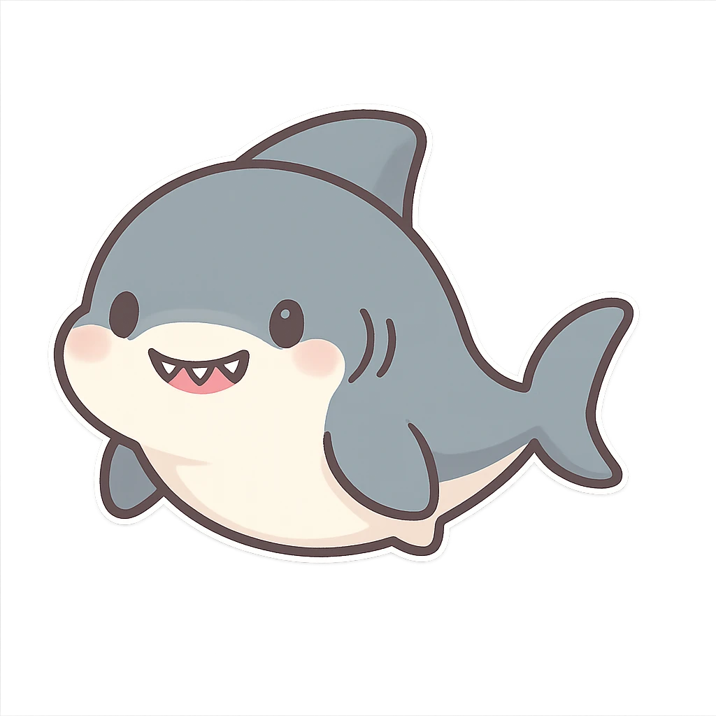 一只鲨鱼 emoji