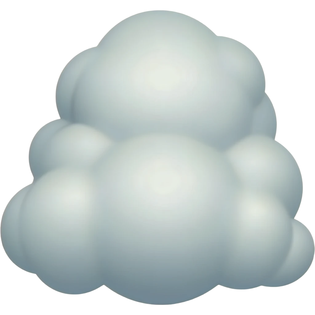 stratus cloud transparent background emoji