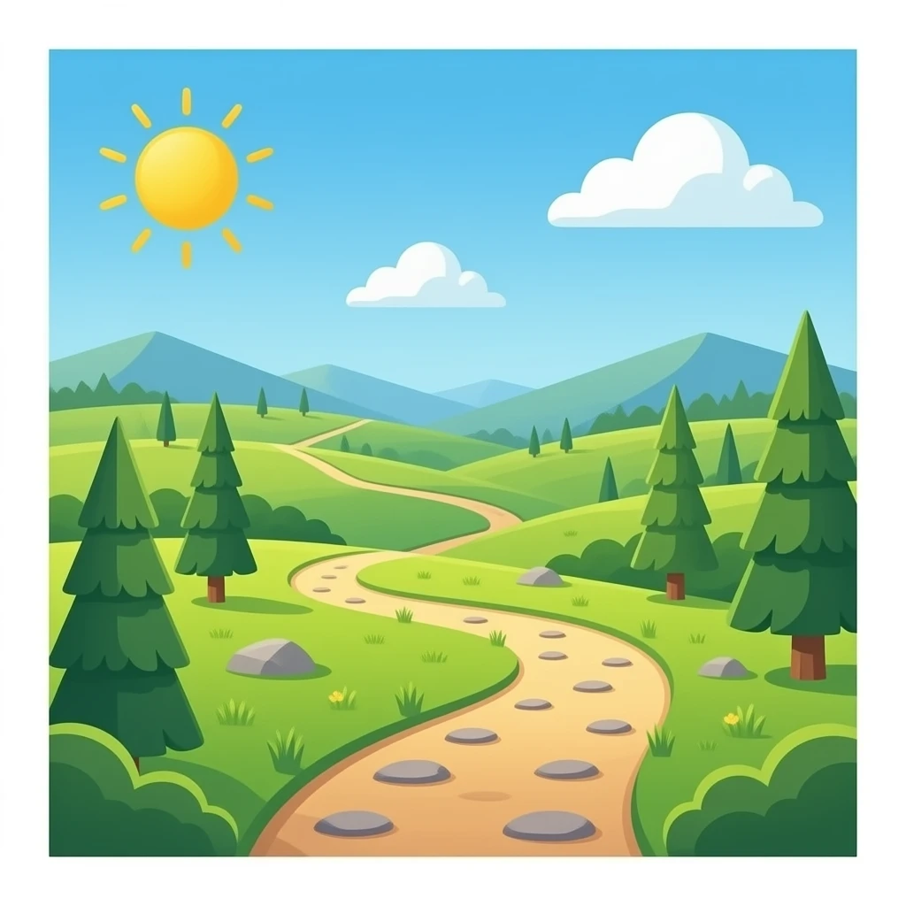 Pleins de chemins emoji