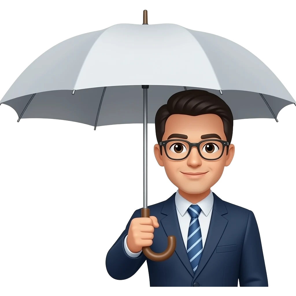 I hold my umbrella emoji