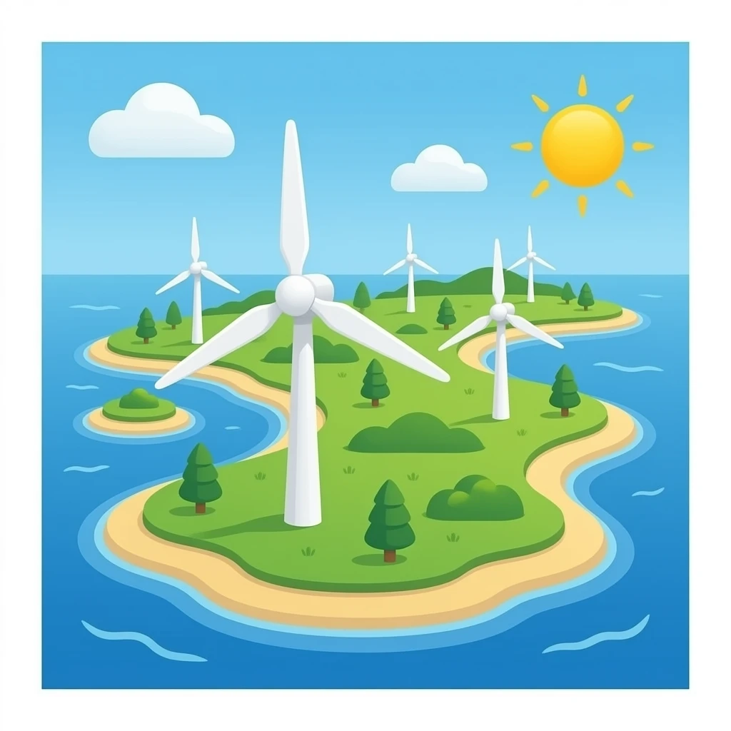 carte géographique des iles éoliennes emoji
