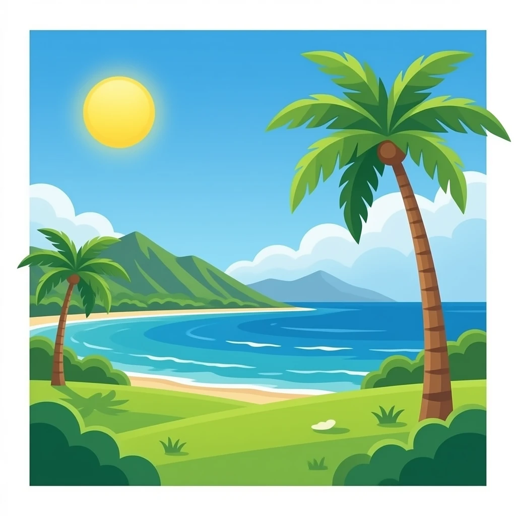 hawaii background emoji