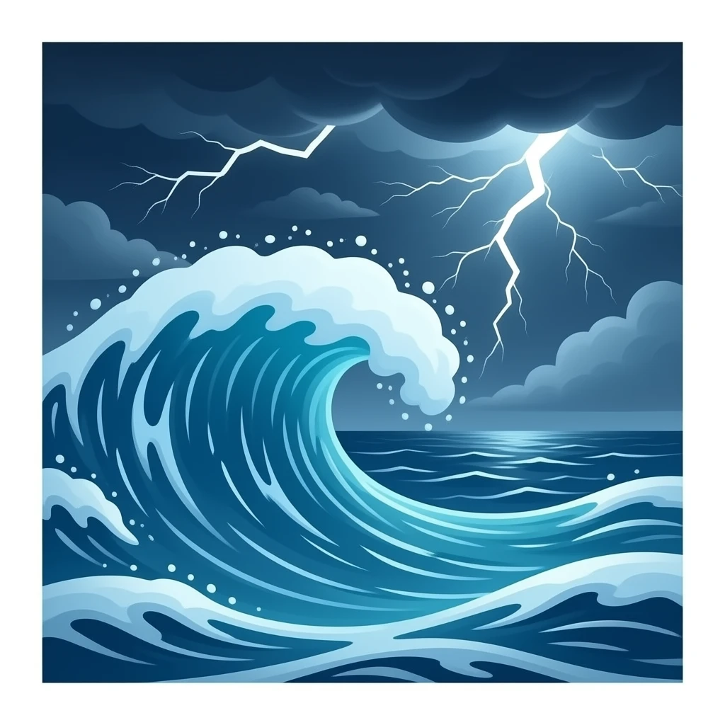 tidal wave emoji