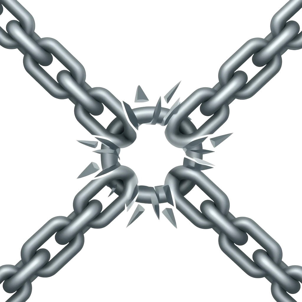 chains breaking emoji