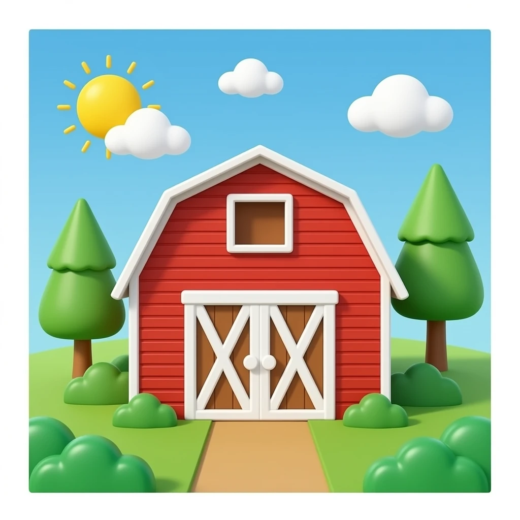 toy barn emoji