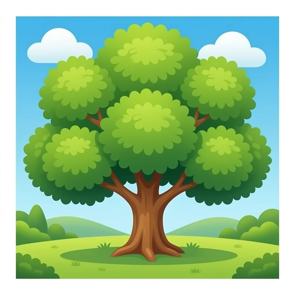 Make a chestnut tree emoji