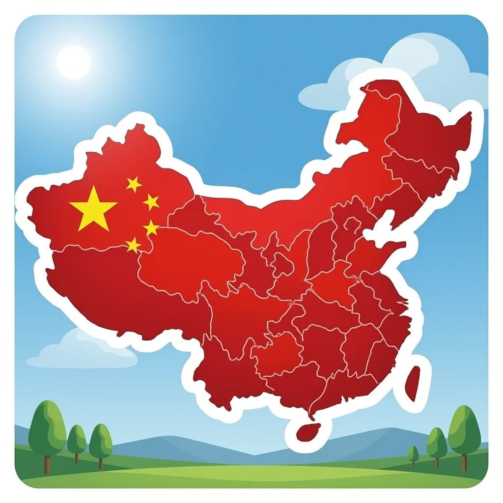 China Map flag emoji