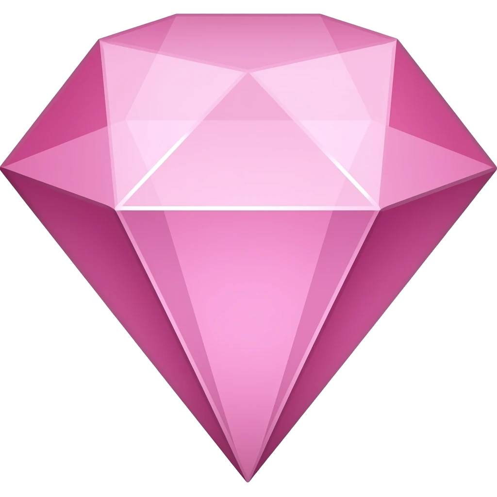 pink diamond emoji emoji