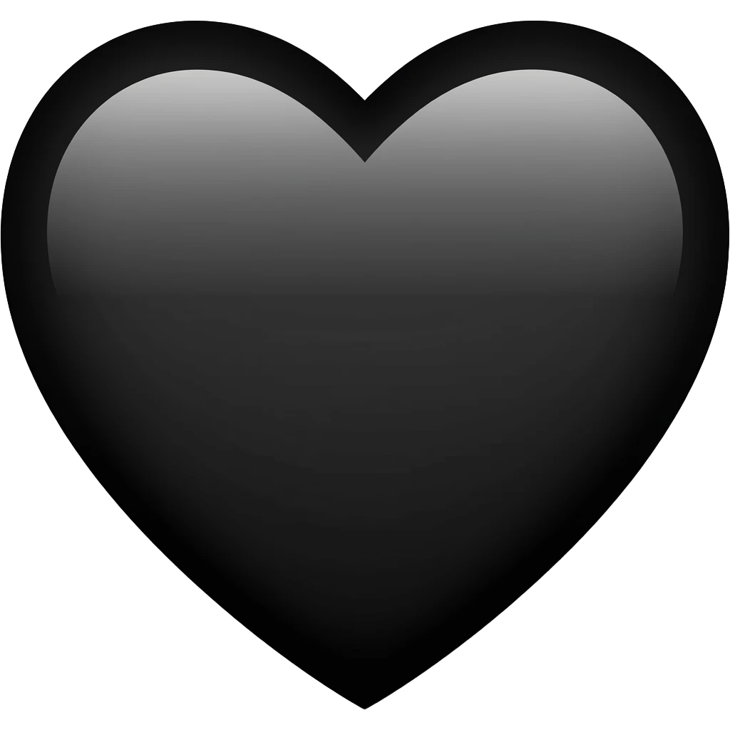 𝖡𝗅𝖺𝖼𝗄 𝗁𝖾𝖺𝗋𝗍 emoji