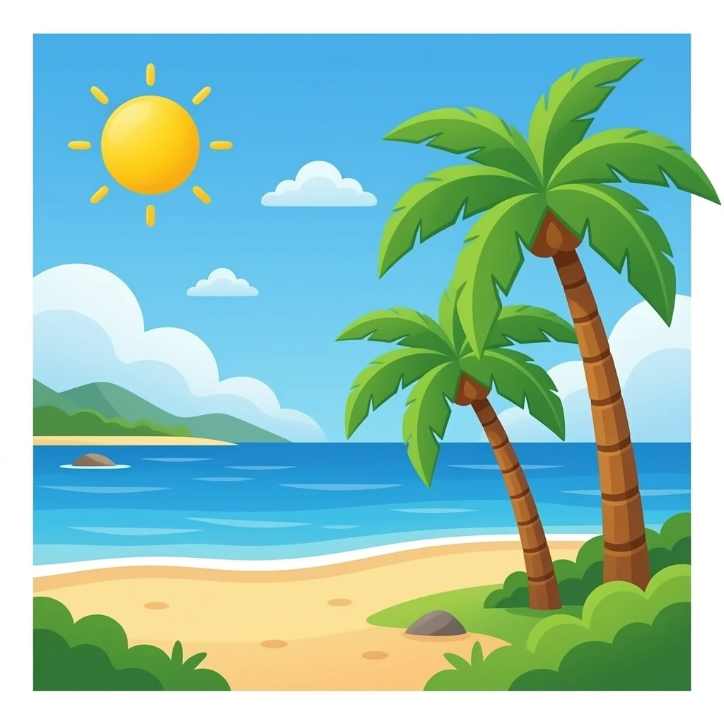Beach emoji
