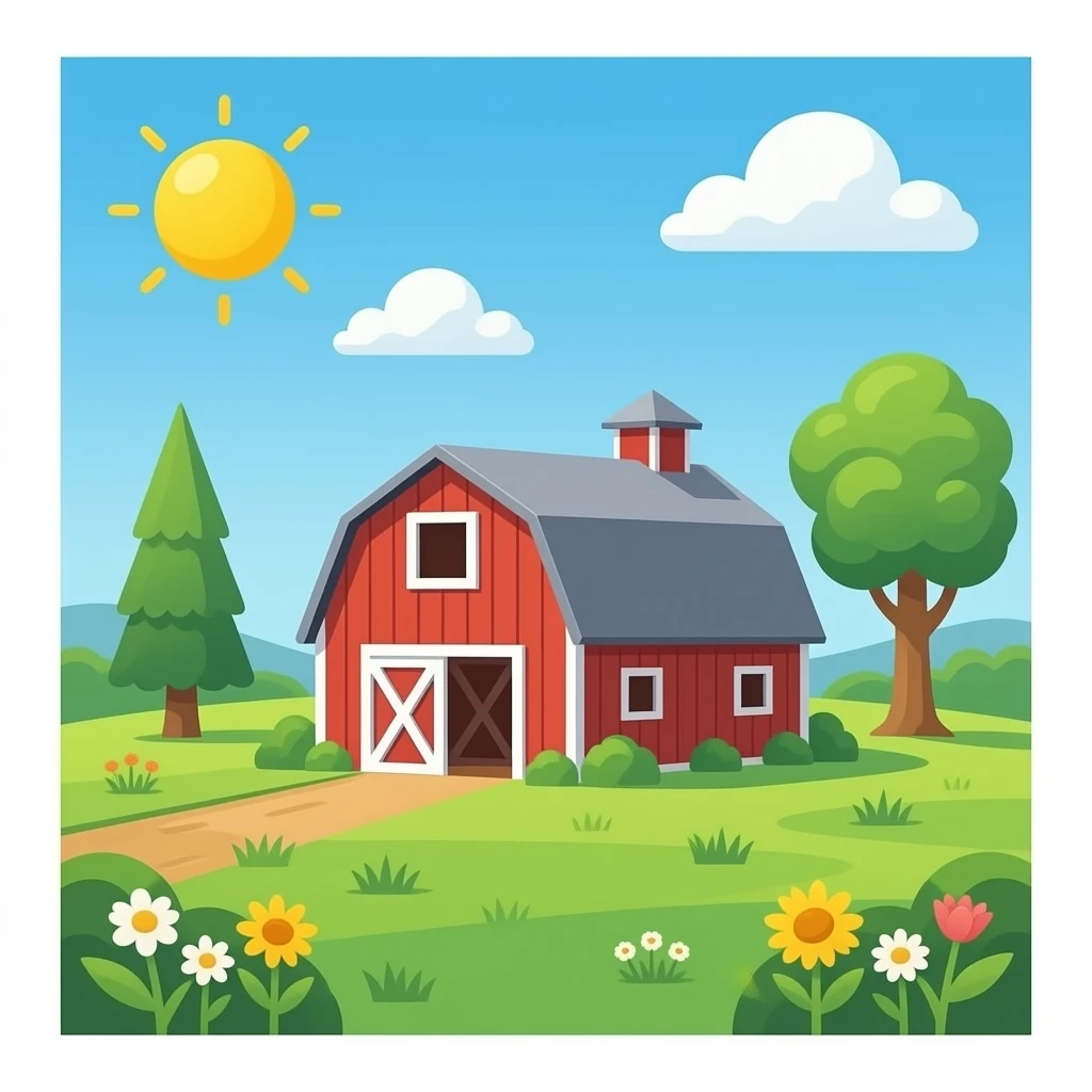 barn without backgorund emoji