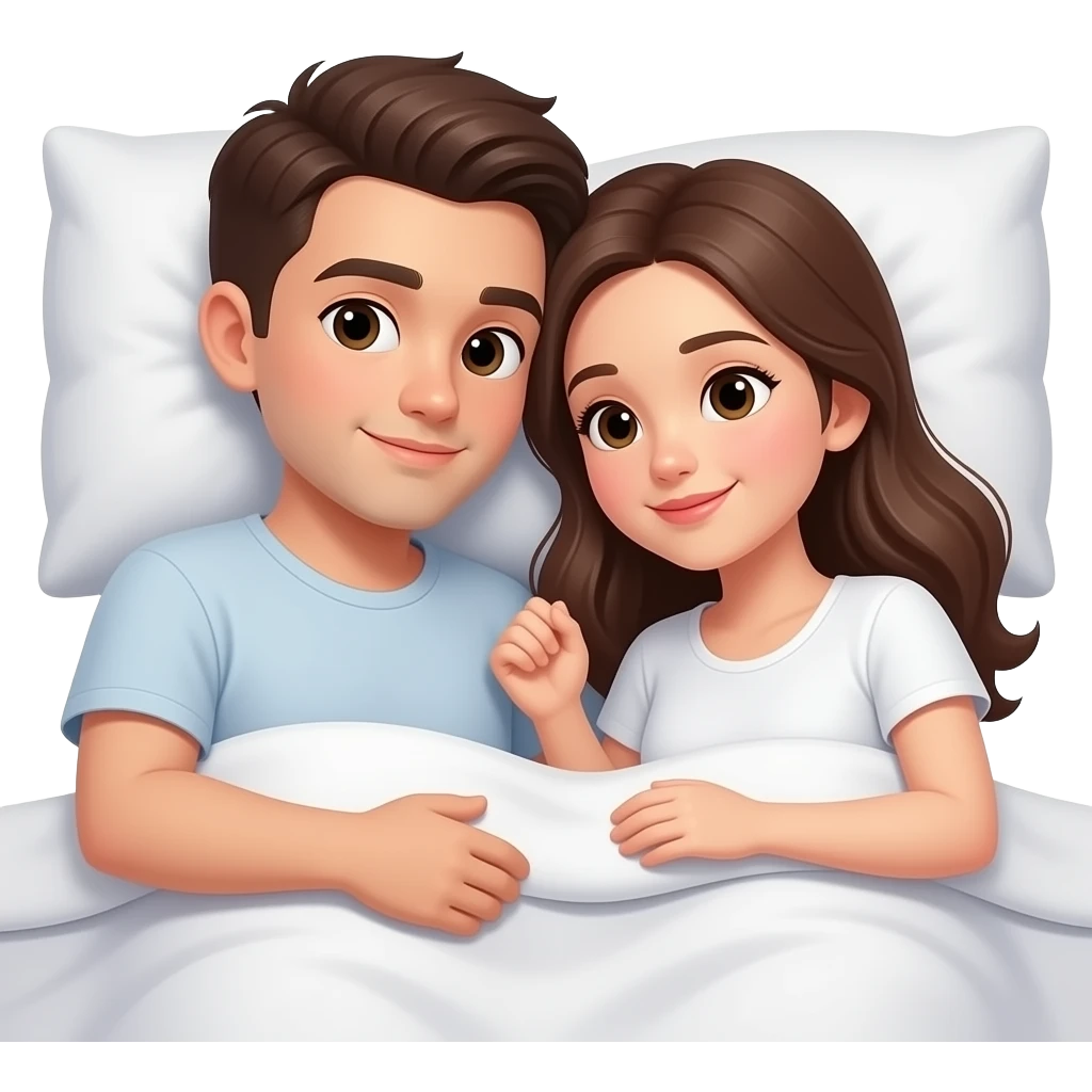 couple in bed emoji