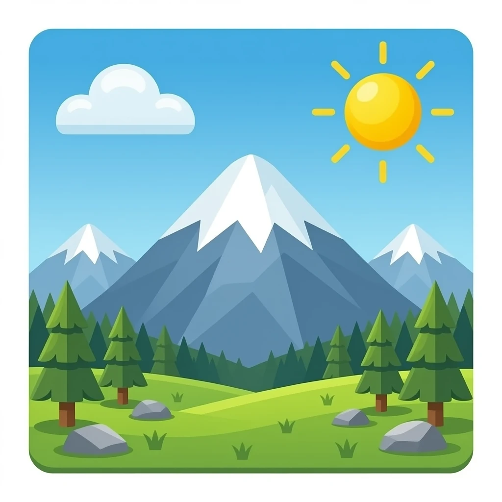 Mountain emoji