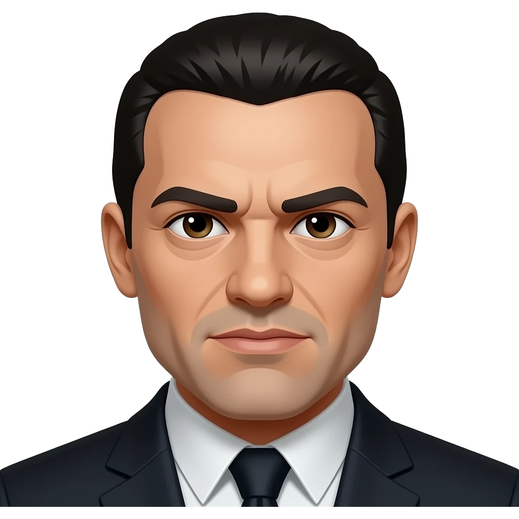 Gangster face emoji