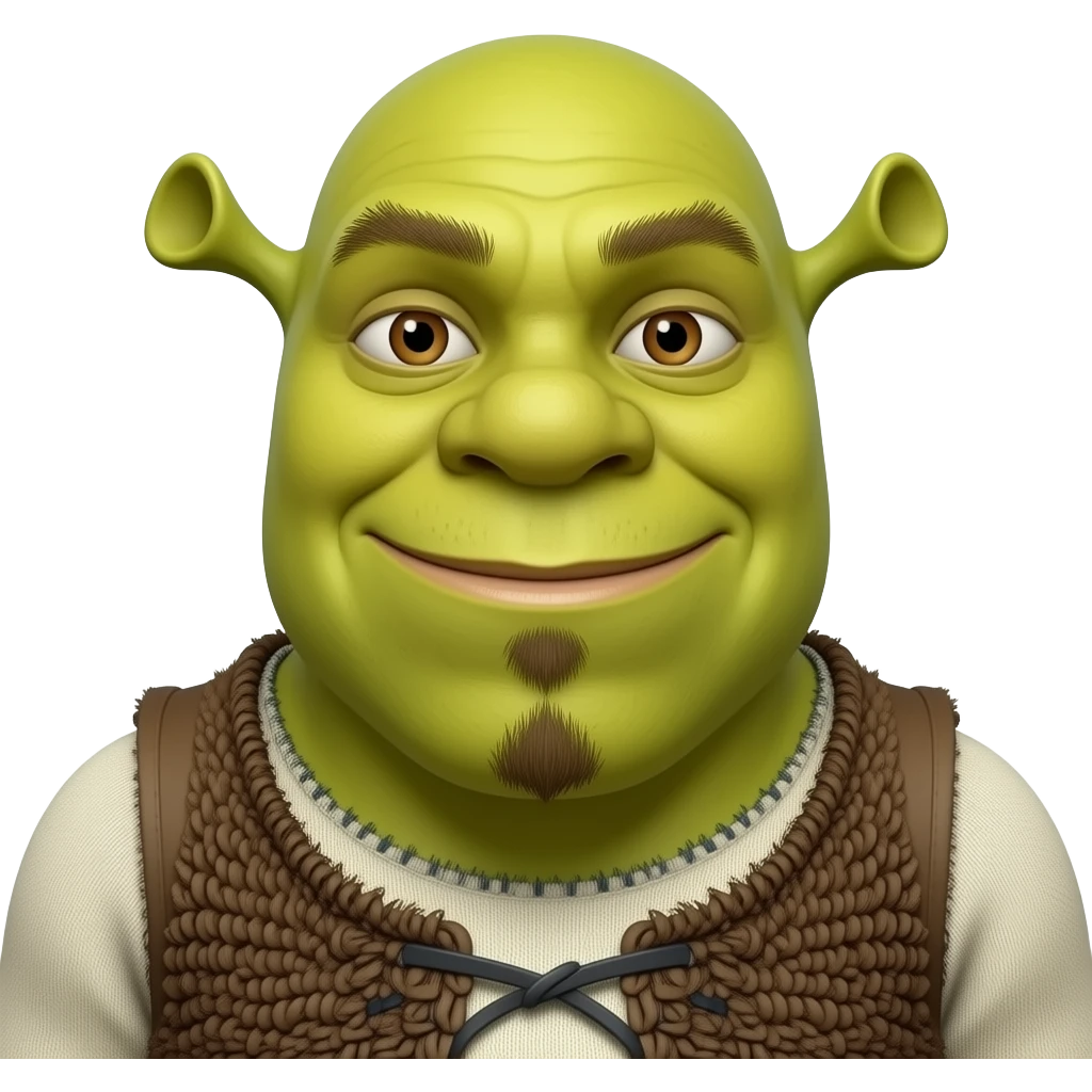 Shrek goatee emoji