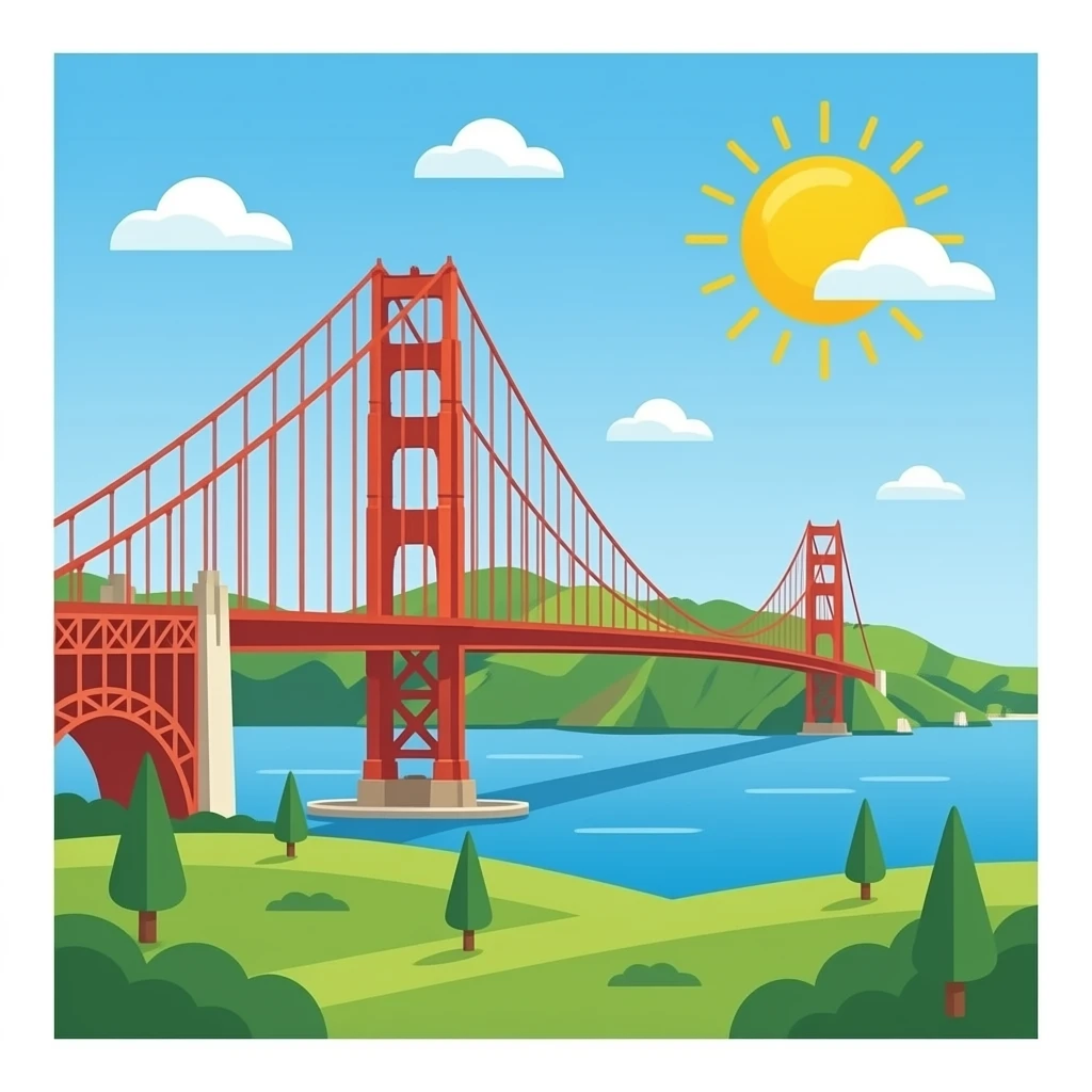 golden gate emoji