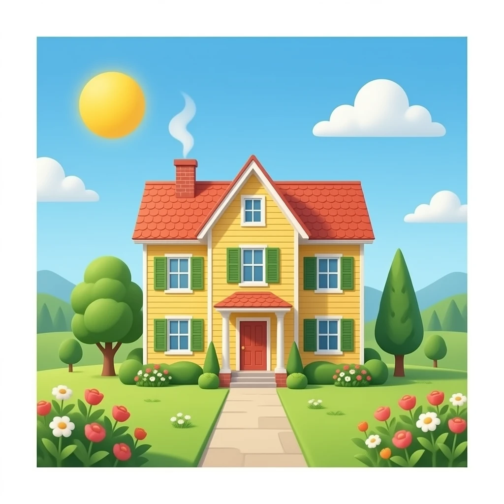 Giant house emoji
