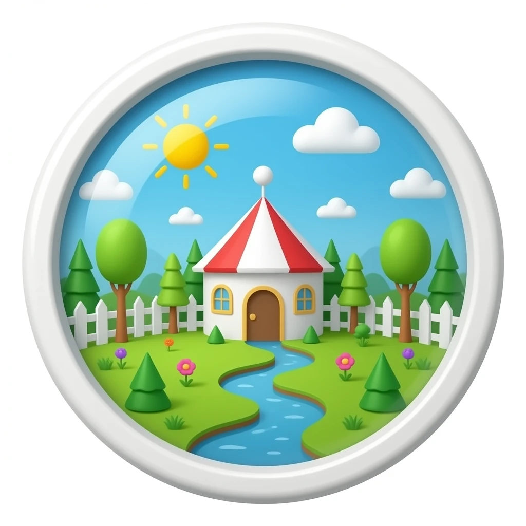 fun house wobbly mirror emoji