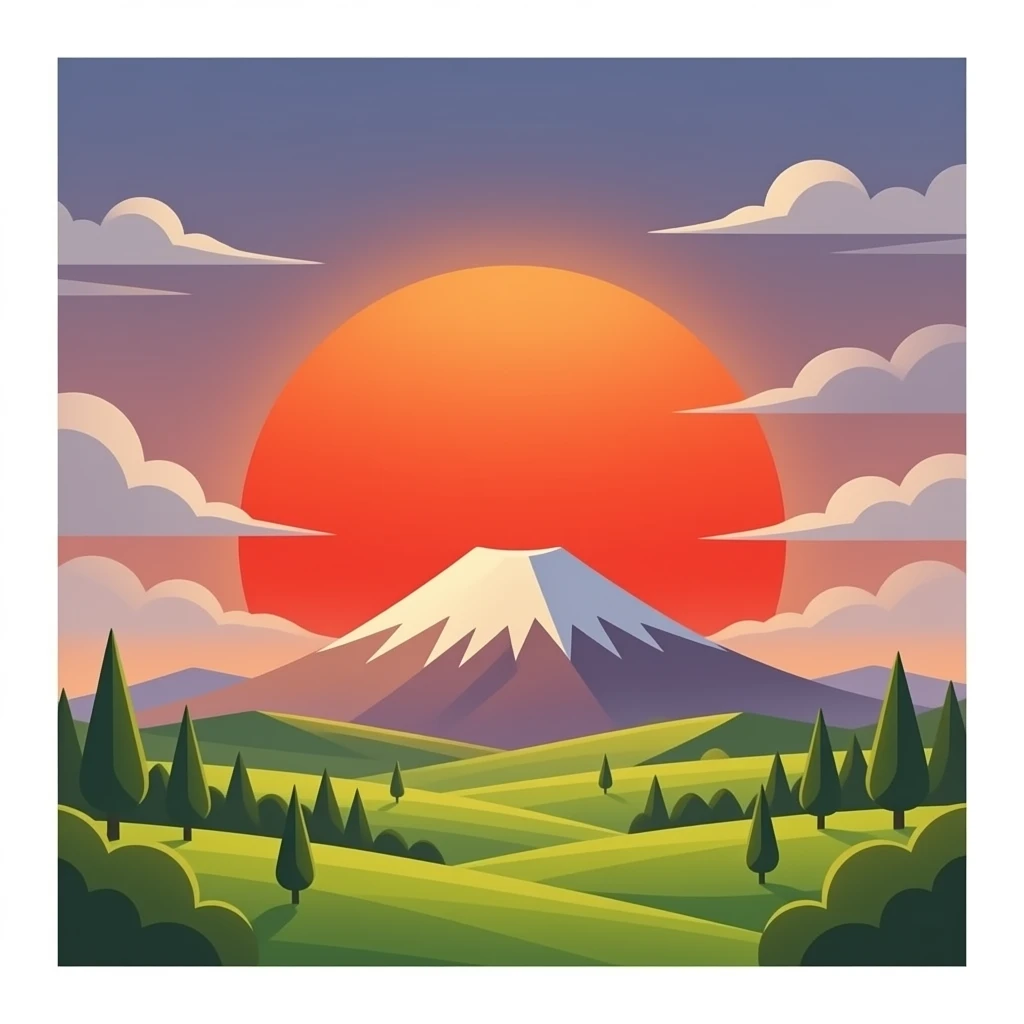 Red Sun emoji