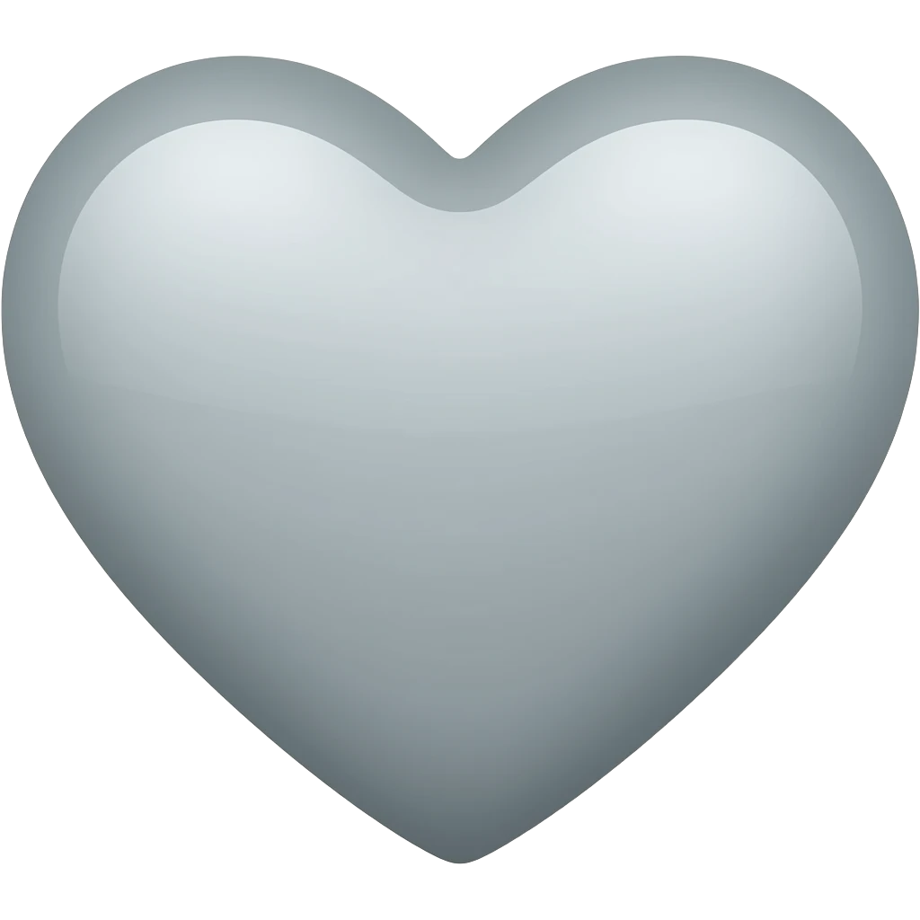 اموجی قلب خاکستری emoji