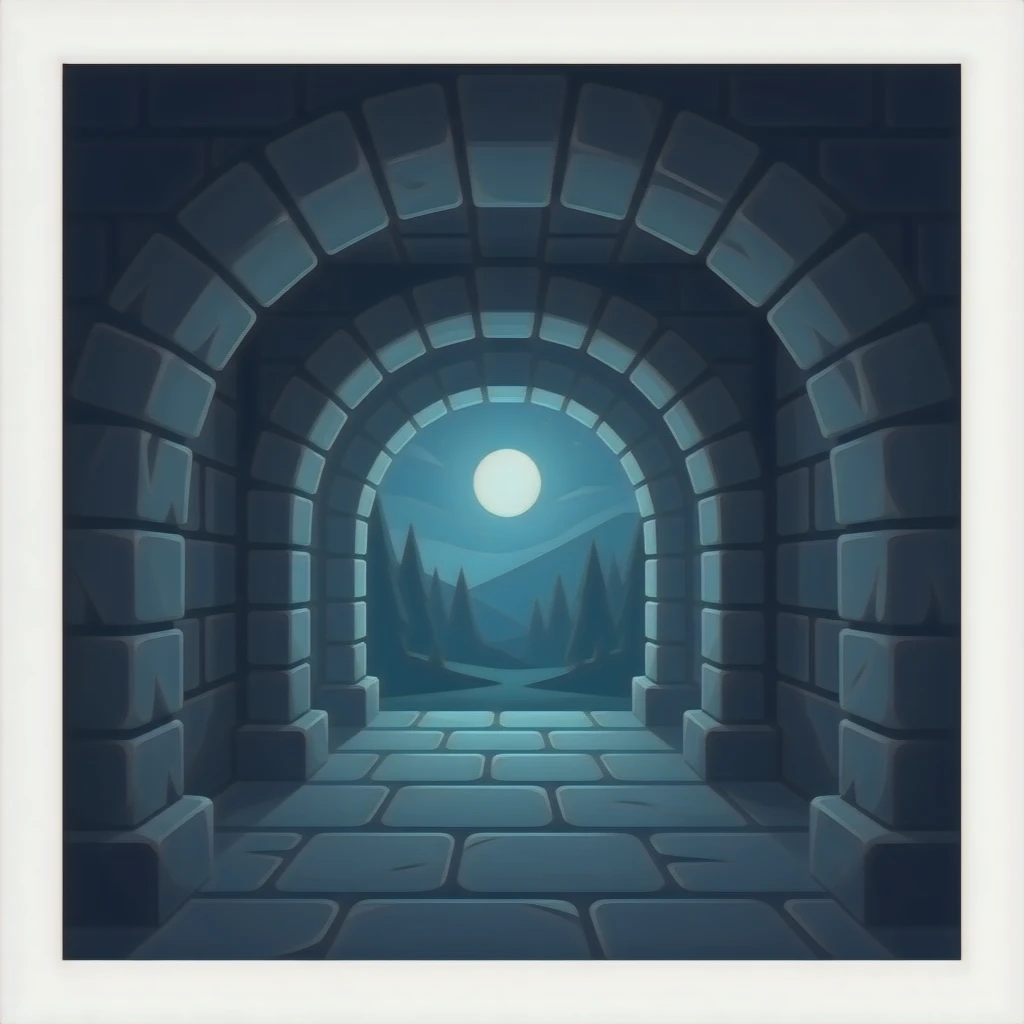 inside dark dungeon with no border emoji