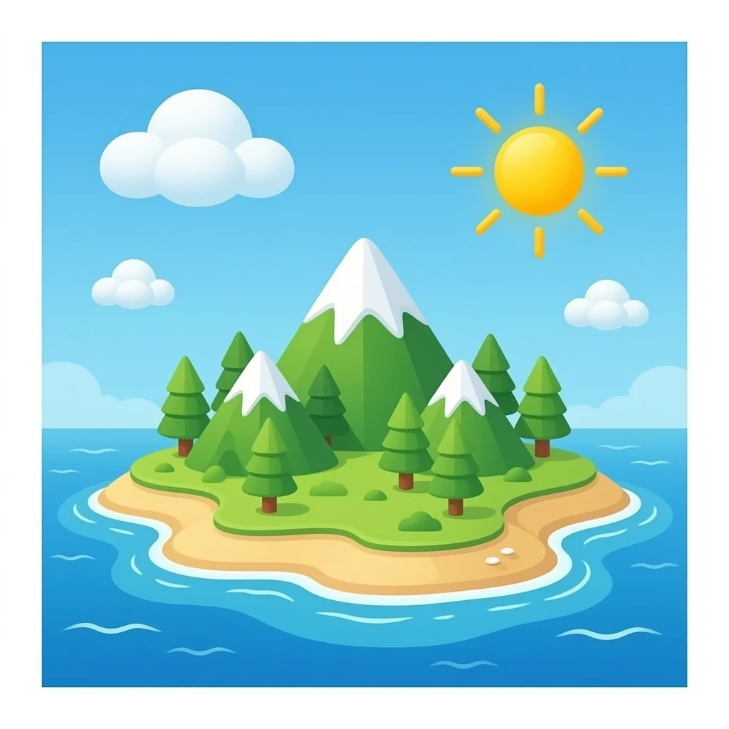 isla sin fondo emoji