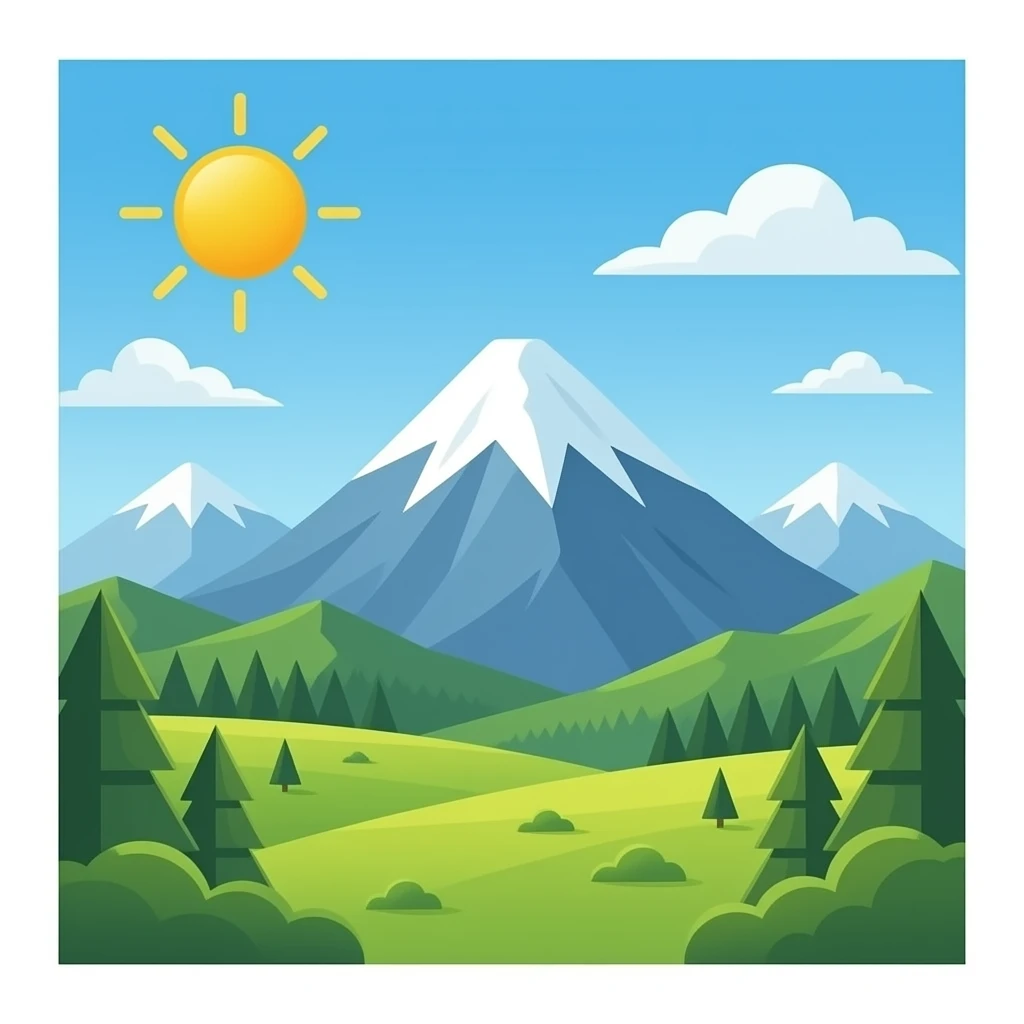 Mountain emoji