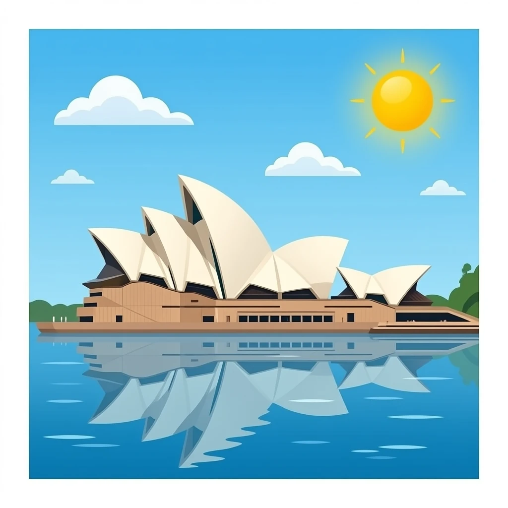 Sydney opera house emoji