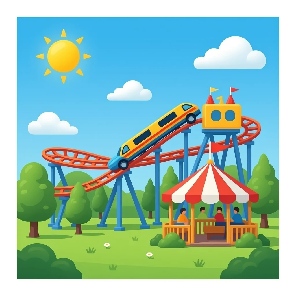 amusement park Drop Tower emoji