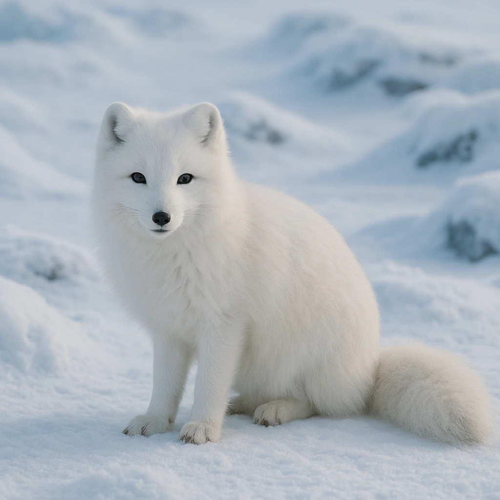 Arctic fox emoji