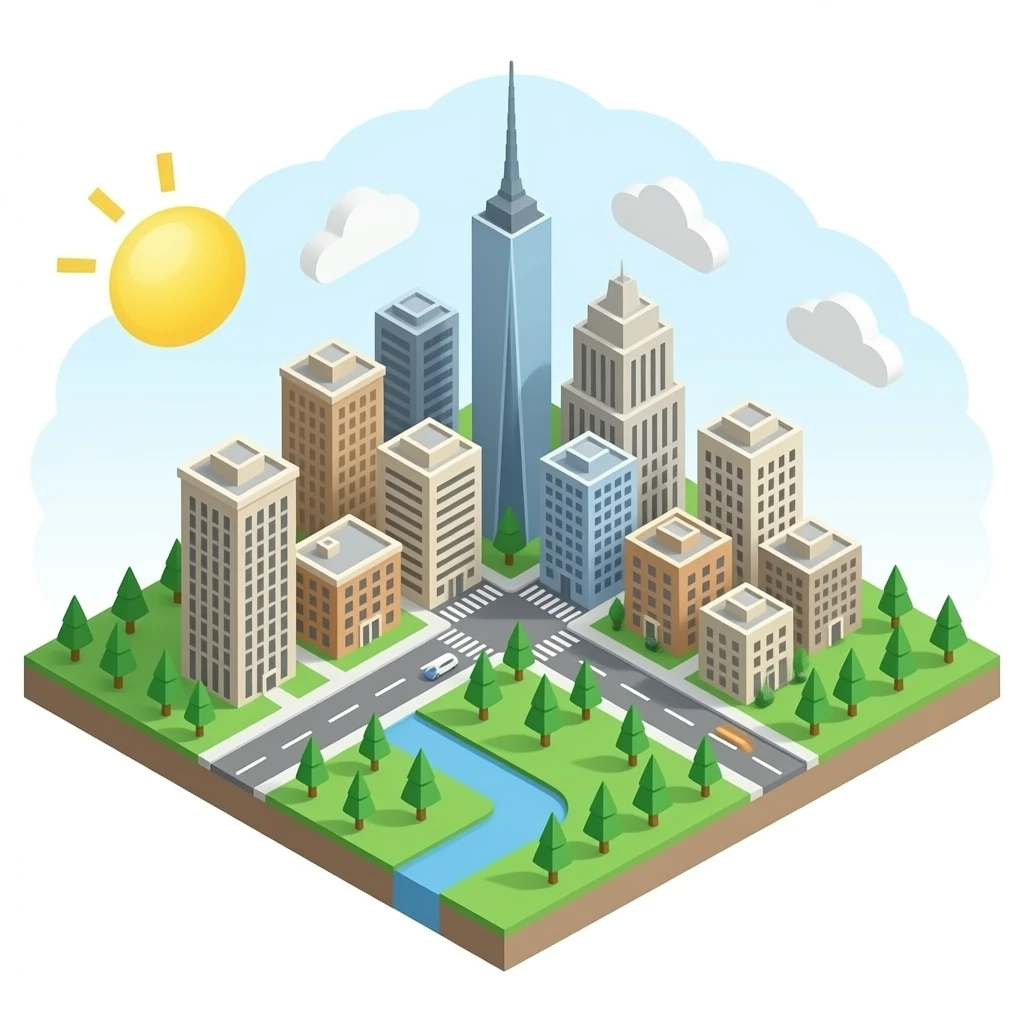 landscape isometric emoji